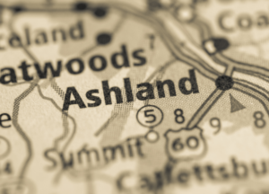 Ashland Kentucky on map